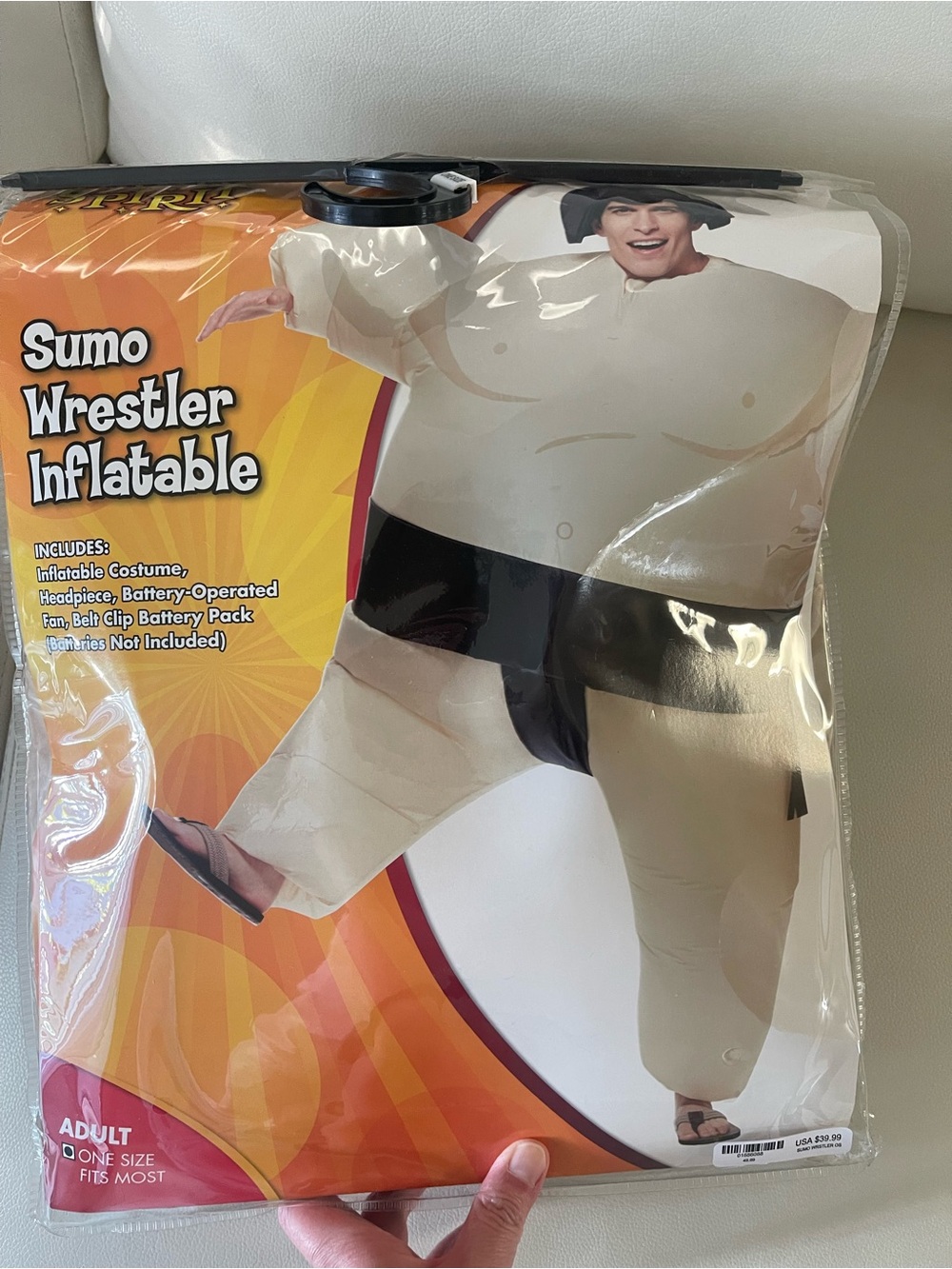 Sumo Wrestler Inflatable Adult Costume - Beige